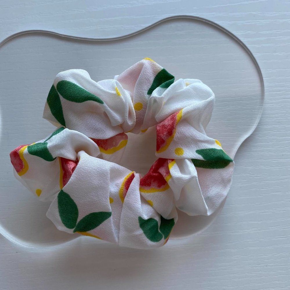 Lemon Fruit Scrunchie